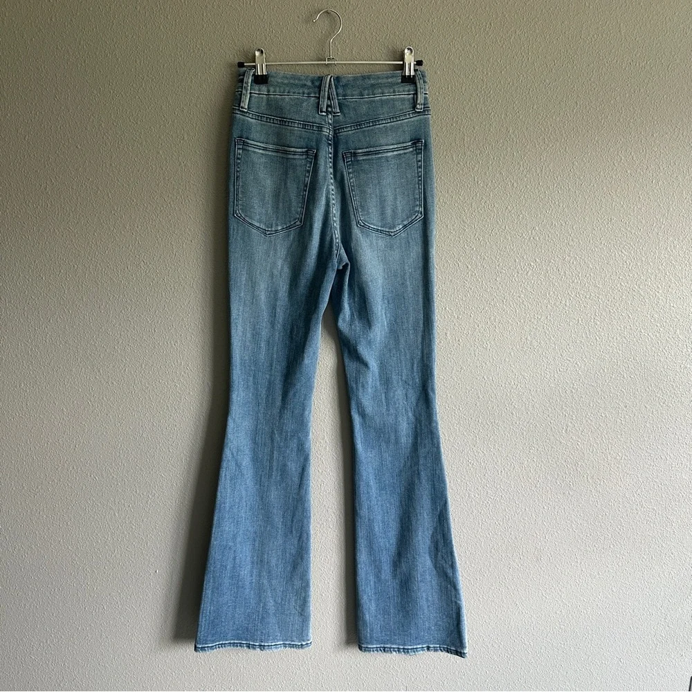 Good American Distressed Good Flare Jeans 0/25 - Picture 5 of 11
